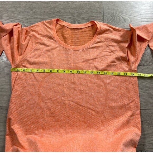 Lululemon Swiftly Tech Long Sleeve 2.0 Amber Orange / White - Picture 11 of 13